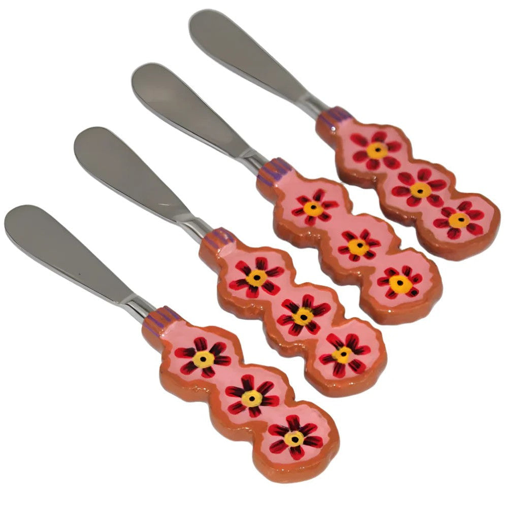 Zinnia Spreader Knife by Mink & Me. Australian Art Prints and Homewares. Green Door Decor. www.greendoordecor.com.au