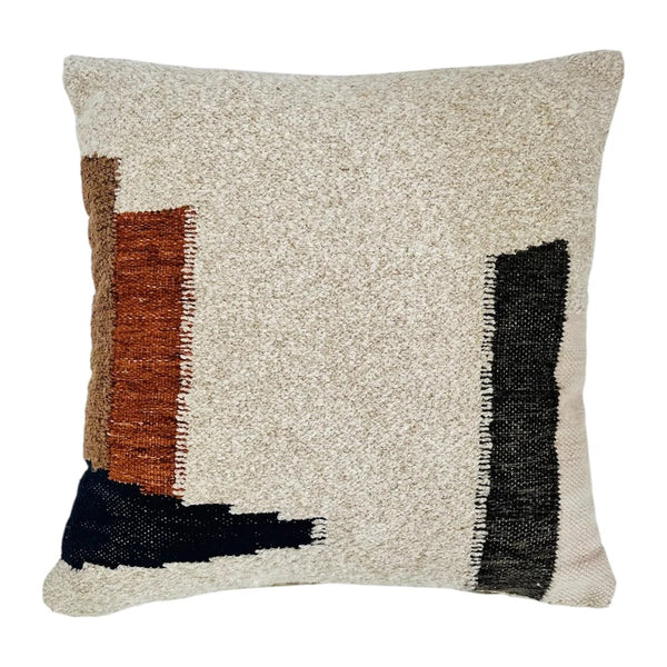 Zuri Cushion (50x50cm) | Natural & Brown Multi by J.Elliot Home. Australian Art Prints, Gifts, Fashion and Homewares. Green Door Decor. www.greendoordecor.com.au