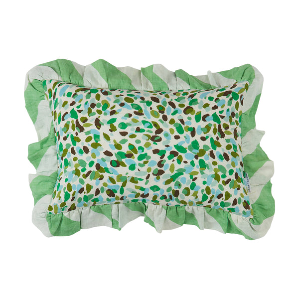 'Piedmont' Ruffle Cushion by Sage and Clare. Australian Art Prints and Homewares. Green Door Decor. www.greendoordecor.com.au