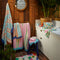'Tishy' Waffle Hand Towel | Hydrangea by Sage and Clare. Australian Art Prints and Homewares. Green Door Decor. www.greendoordecor.com.au