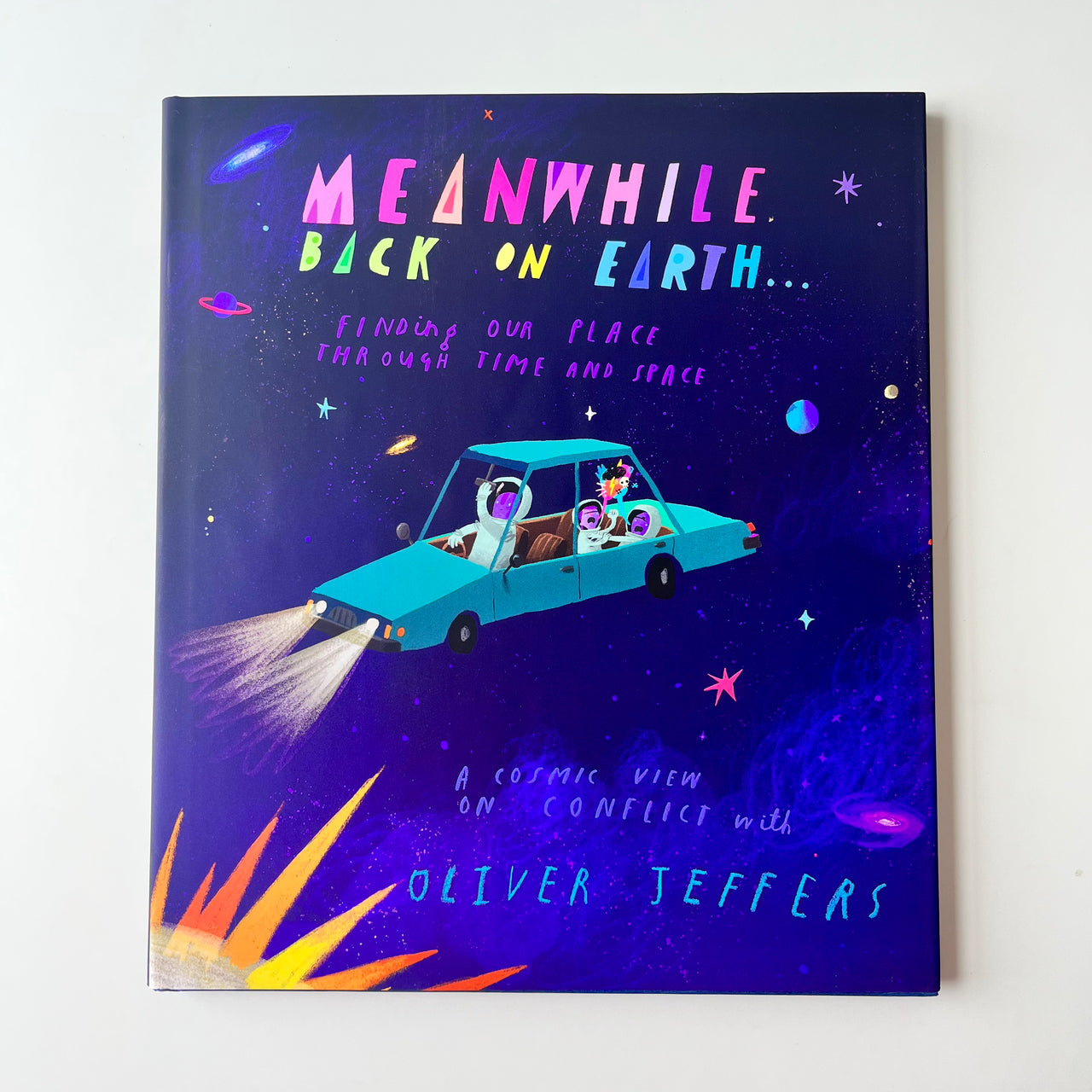Meanwhile Back On Earth by Oliver Jeffers. Australian Art Prints and Homewares. Green Door Decor. www.greendoordecor.com.au