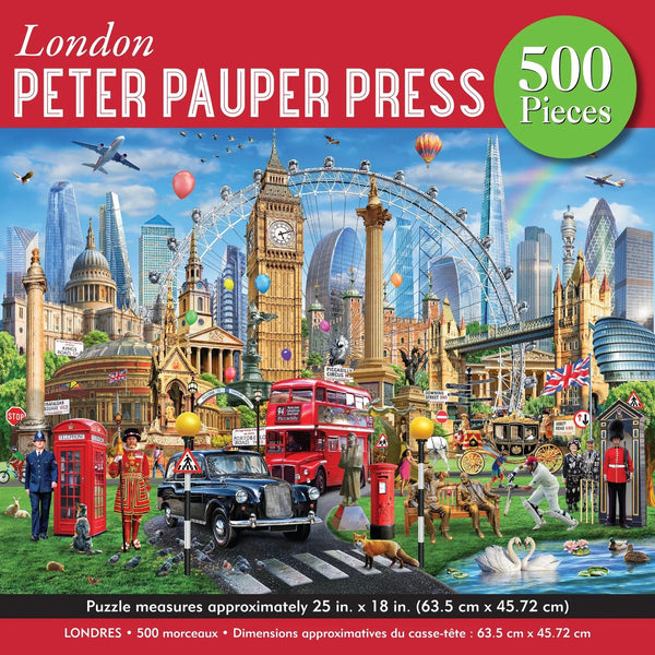 Jigsaw Puzzle (500 Pieces) | London by Peter Pauper Press. Australian Art Prints, Gifts, Fashion and Homewares. Green Door Decor. www.greendoordecor.com.au