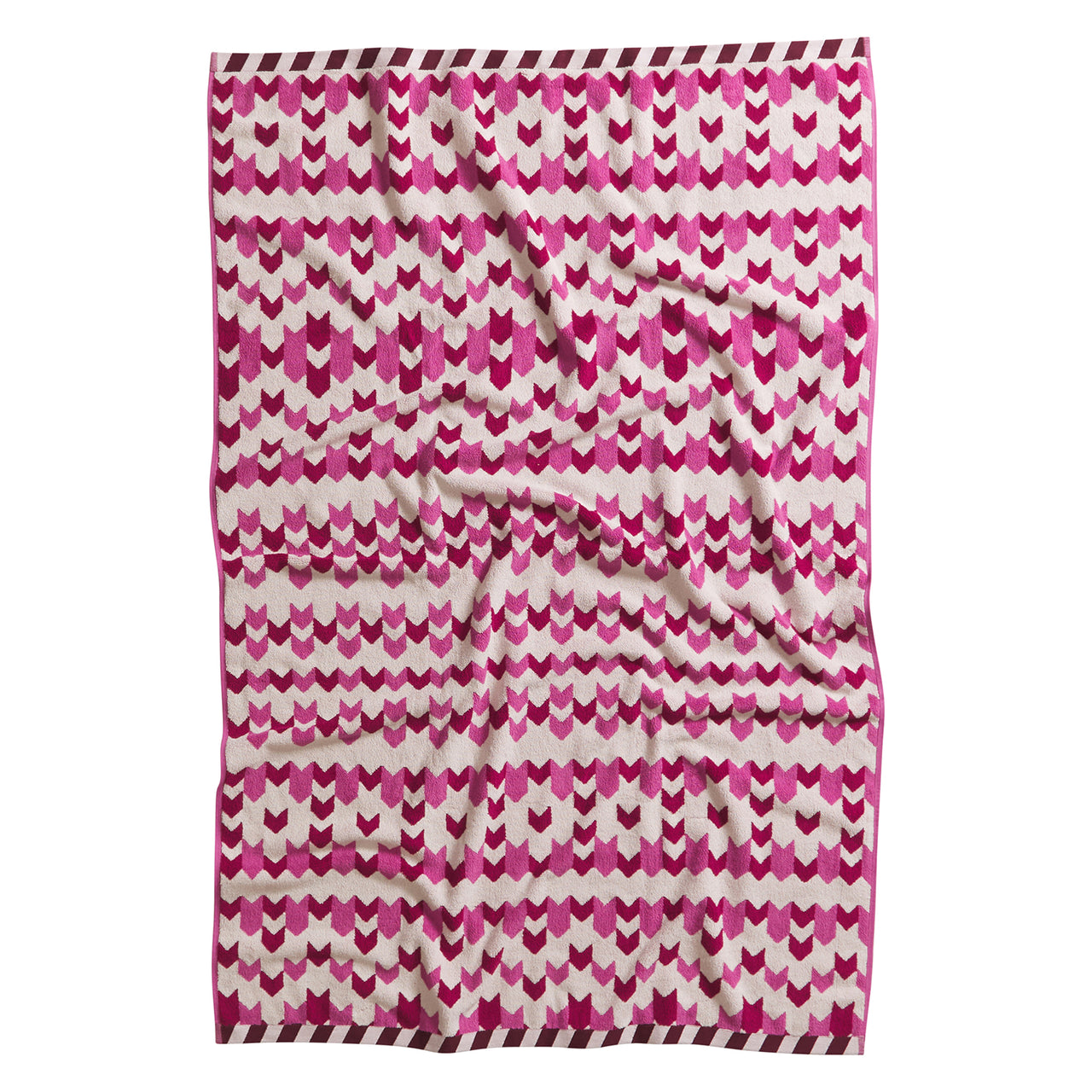 'Arlette' Bath Sheet | Fuchsia by Sage and Clare. Australian Art Prints and Homewares. Green Door Decor. www.greendoordecor.com.au