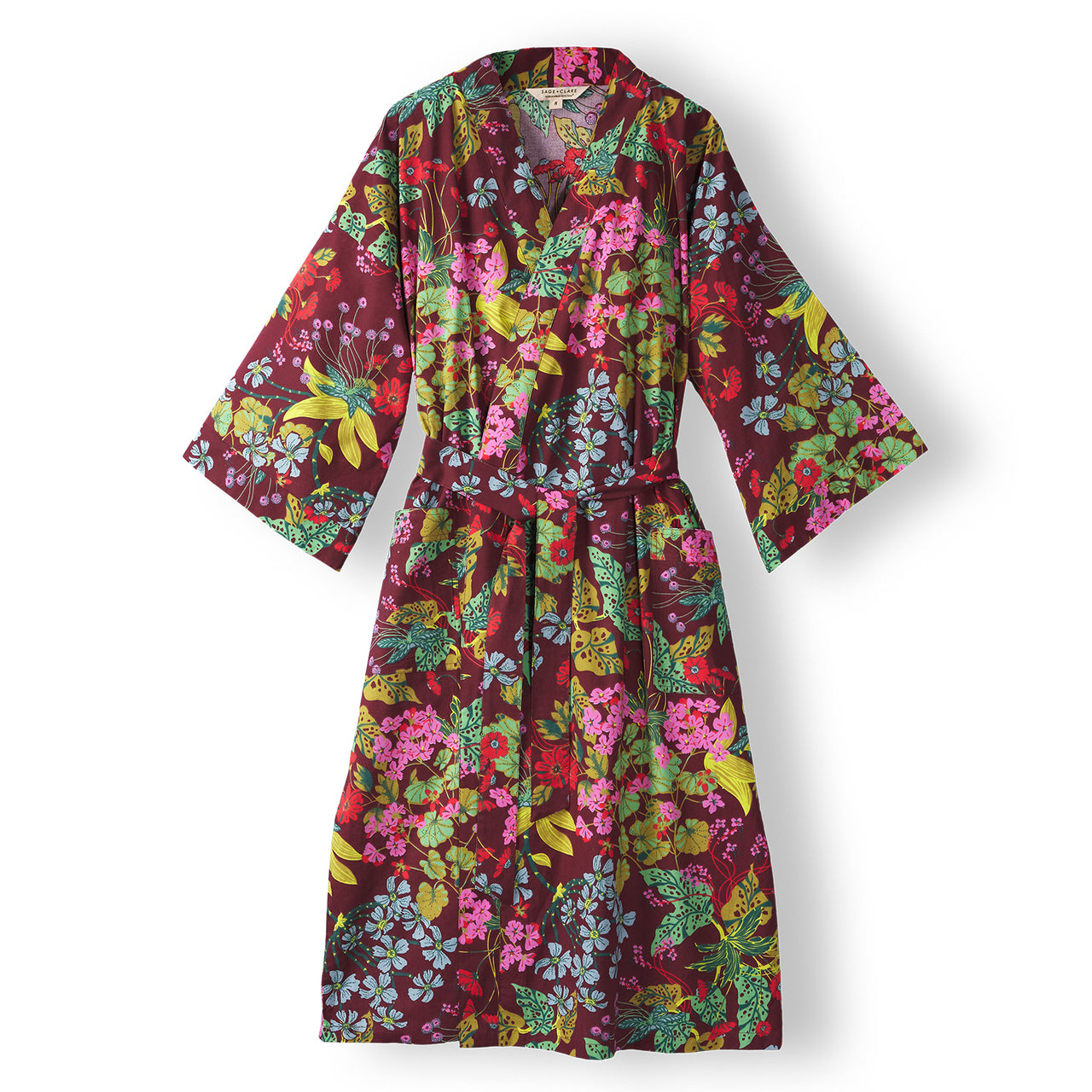 'Genevieve' Cotton Bath Robe by Sage and Clare. Australian Art Prints and Homewares. Green Door Decor. www.greendoordecor.com.au