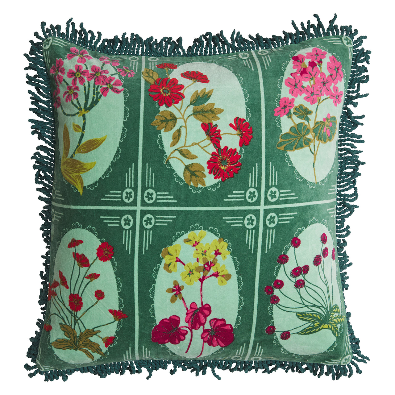 'Gigi' Velvet Cushion | Forest by Sage and Clare. Australian Art Prints and Homewares. Green Door Decor. www.greendoordecor.com.au
