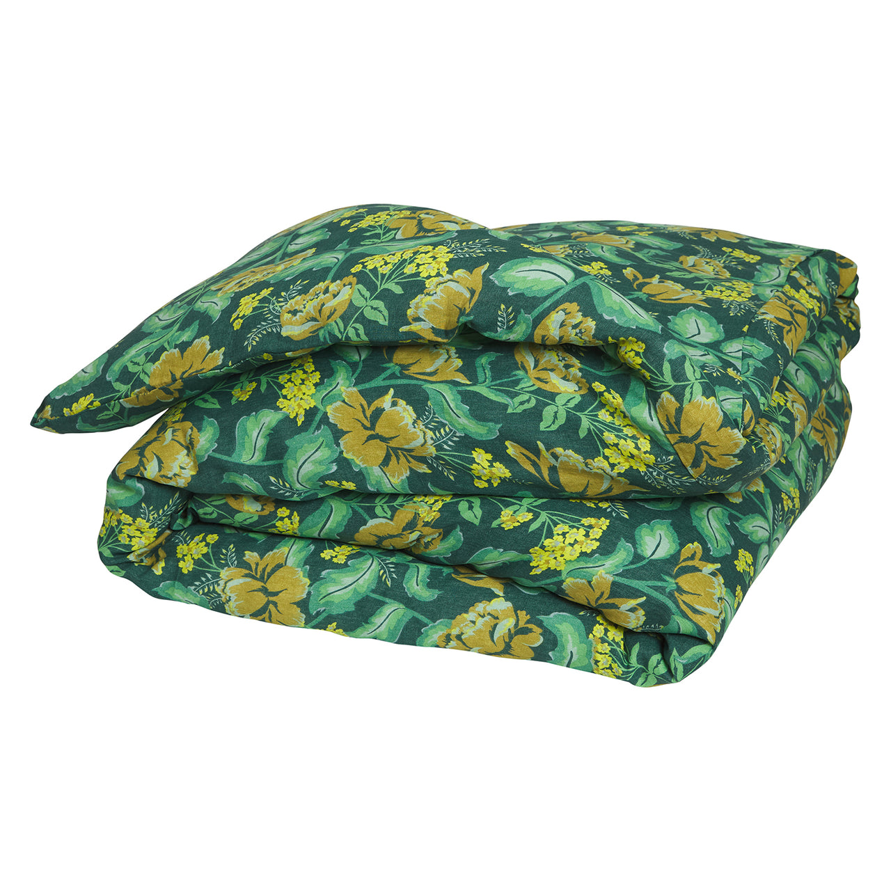 'Margot' Linen King Quilt Cover | Forest by Sage and Clare. Australian Art Prints and Homewares. Green Door Decor. www.greendoordecor.com.au