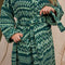 'Arlette' Towelling Robe | Forest | M/L by Sage and Clare. Australian Art Prints and Homewares. Green Door Decor. www.greendoordecor.com.au