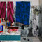 'Benita' Bath Sheet | Lapis by Sage and Clare. Australian Art Prints and Homewares. Green Door Decor. www.greendoordecor.com.au