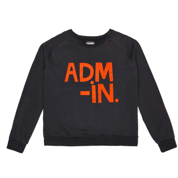 'Admin' Sweater | French Navy by Castle and Things. Australian Art Prints and Homewares. Green Door Decor. www.greendoordecor.com.au