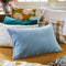 Amelie Velvet Pillowcase Denim by Sage and Clare. Australian Art Prints and Homewares. Green Door Decor. www.greendoordecor.com.au