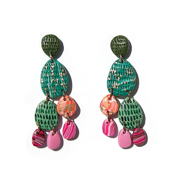 Atacama Cactus earrings by Kingston Jewellery. Australian Art Prints and Homewares. Green Door Decor. www.greendoordecor.com.au