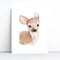 Baby Deer Print by Cassie Zaccardo. Australian Art Prints and Homewares. Green Door Decor. www.greendoordecor.com.au