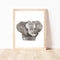 Baby Elephant Print by Cassie Zaccardo. Australian Art Prints and Homewares. Green Door Decor. www.greendoordecor.com.au