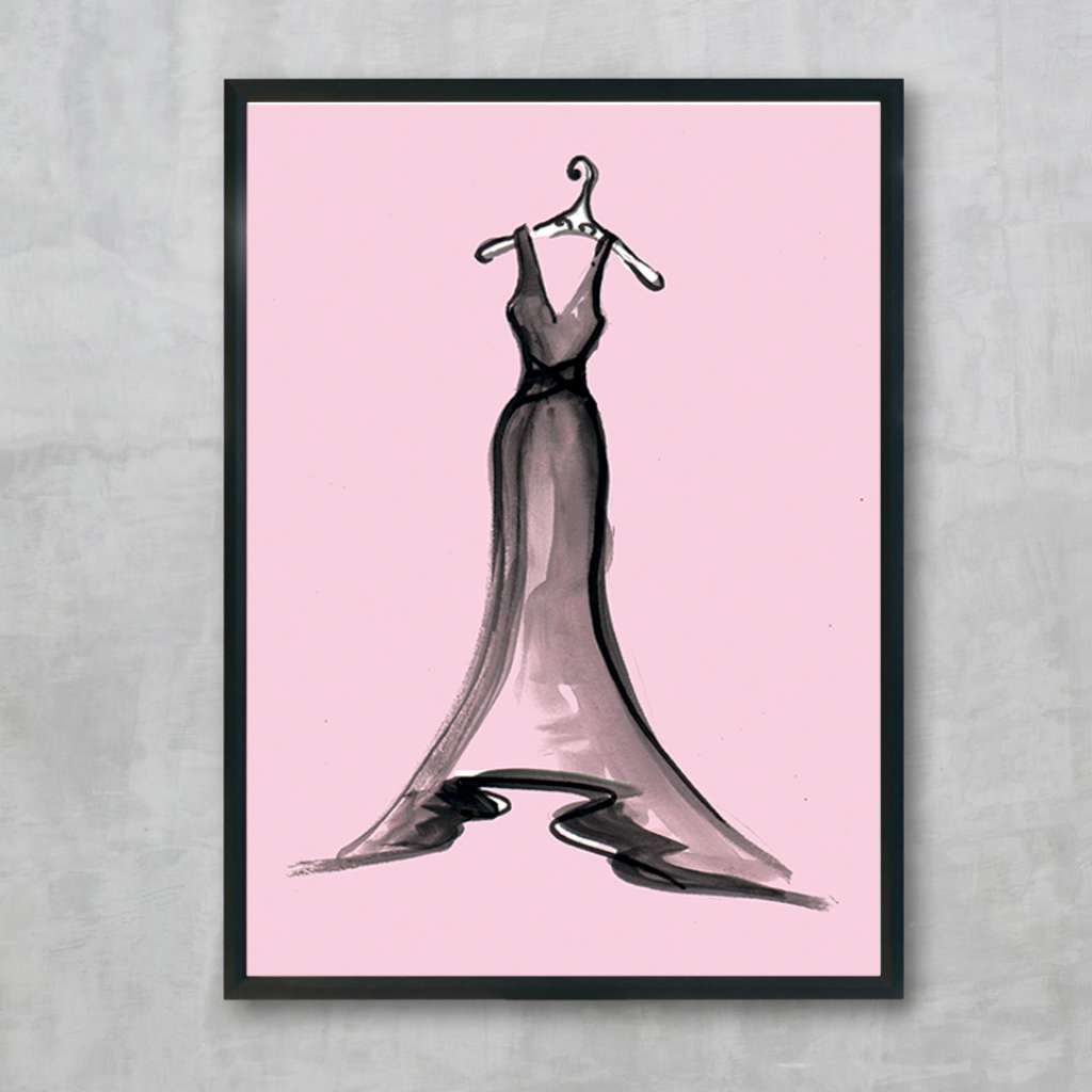 Black Dress Series 3 Pink