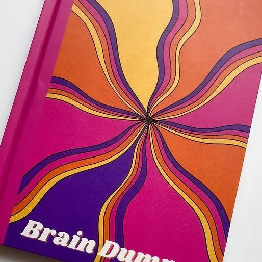 Brain Dump Journal Groovy Pink by Well Beings Hub. Australian Art Prints and Homewares. Green Door Decor. www.greendoordecor.com.au