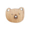 Wooden Brooch - Bear Face