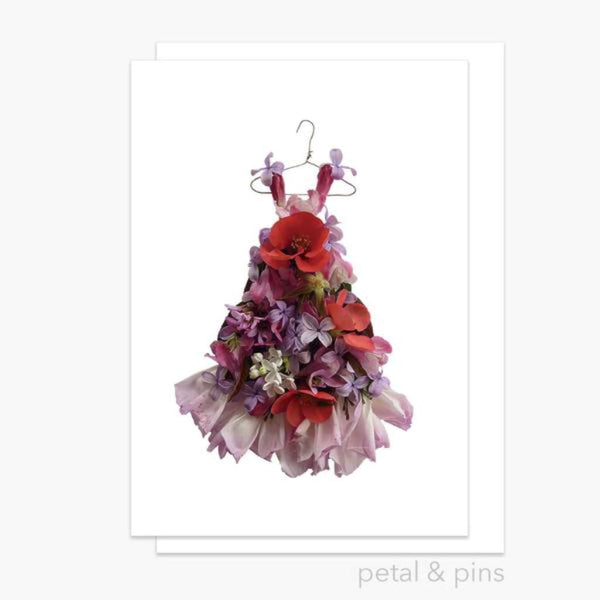 Petal & Pins Card - Patchwork Dress