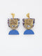 Charleston Earrings Blue by Middle Child Jewellery. Australian Art Prints and Homewares. Green Door Decor. www.greendoordecor.com.au
