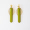 Conductor Earrings Avocado by Middle Child Jewellery. Australian Art Prints and Homewares. Green Door Decor. www.greendoordecor.com.au