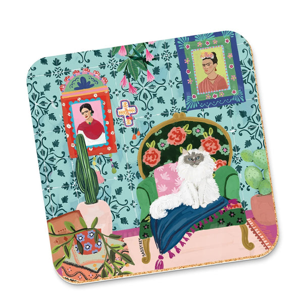 Corky Coaster | Ode To Her by La La Land. Australian Art Prints and Homewares. Green Door Decor. www.greendoordecor.com.au