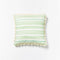 Stripe Green Cushion | 60x60cm by Bonnie and Neil. Australian Art Prints and Homewares. Green Door Decor. www.greendoordecor.com.au