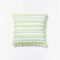 Stripe Green Cushion | 60x60cm by Bonnie and Neil. Australian Art Prints and Homewares. Green Door Decor. www.greendoordecor.com.au