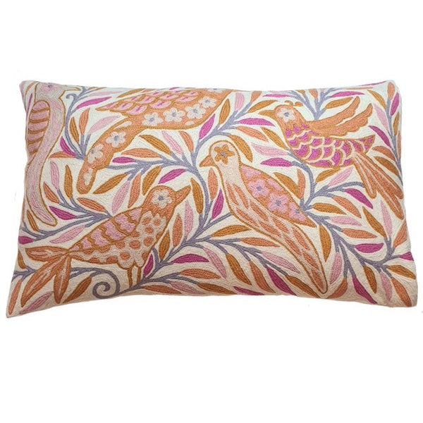 Cushion Cover | Pink Birdies | Eliza Piro. Australian Art Prints and Homewares. Green Door Decor. www.greendoordecor.com.au