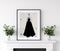 Danielle - black print, by Susan Kerian Fashion Illustrator. Australian Art Prints. Green Door Decor. www.greendoordecor.com.au