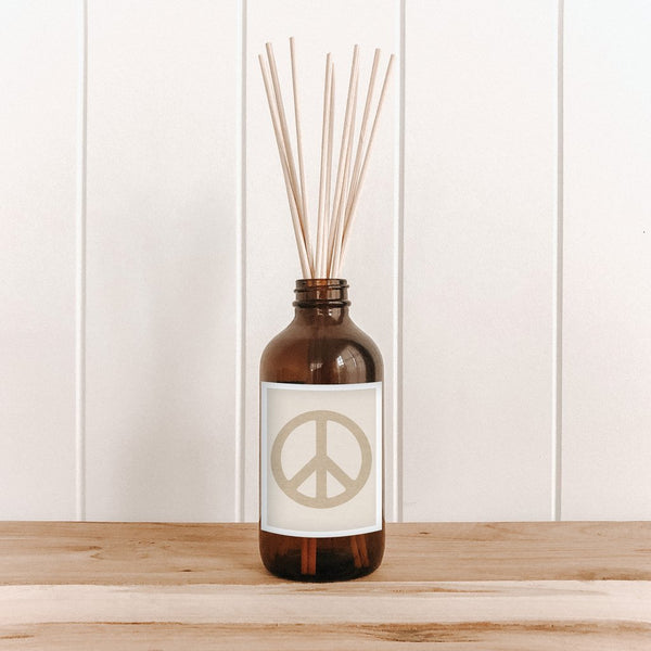 Oatmeal Peace Sign Diffuser by The Commonfolk Collective. Australian Art Prints and Homewares. Green Door Decor. www.greendoordecor.com.au