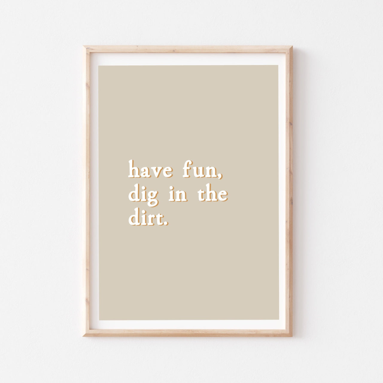 Dig In The Dirt - Bone print, by My Hidden Forest. Australian Art Prints. Green Door Decor. www.greendoordecor.com.au