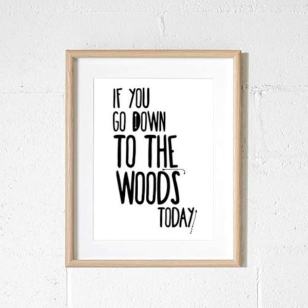 'Down to the Woods' Print