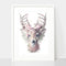 Bohemian Deer-Dusty Pink, by Earthdrawn Studio. Australian Art Prints. Green Door Decor.  www.greendoordecor.com.au