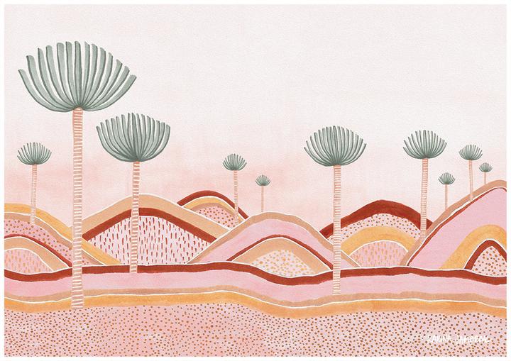Dusty Pink Dunes Fine Art Print - unframed - by Karina Jambrak. Australian Art Prints. Green Door Decor. www.greendoordecor.com.au