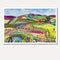 Flower Fields Fine Art Print - unframed - by Daniela Fowler Art. Australian Art Prints. Green Door Decor. www.greendoordecor.com.au