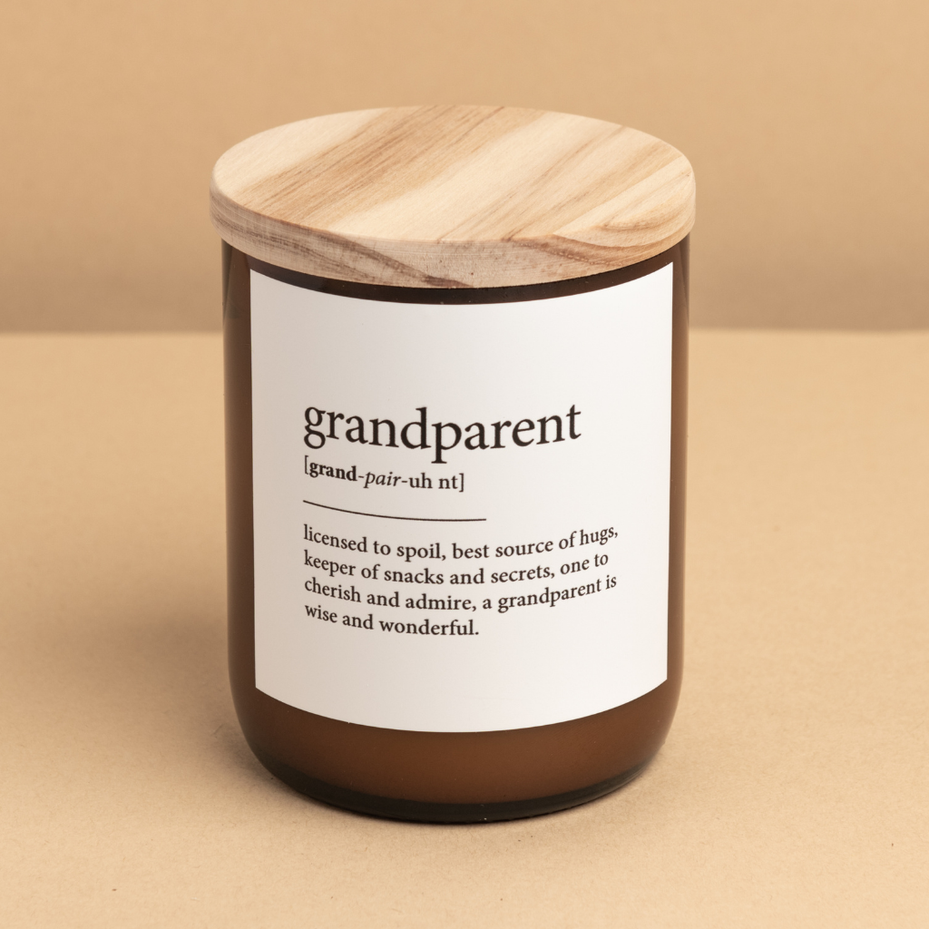 'Grandparent' | Dictionary Candle by The Commonfolk Collective. Australian Art Prints and Homewares. Green Door Decor. www.greendoordecor.com.au