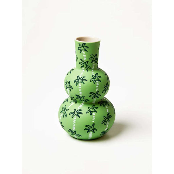 Happy Vase | Palm Tree Green by Jones and Co. Australian Art Prints and Homewares. Green Door Decor. www.greendoordecor.com.au