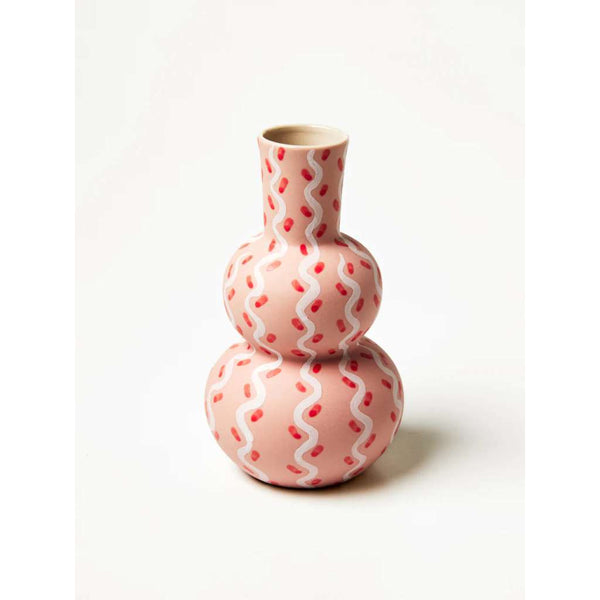 Happy Vase | Tracks Pink by Jones and Co. Australian Art Prints and Homewares. Green Door Decor. www.greendoordecor.com.au