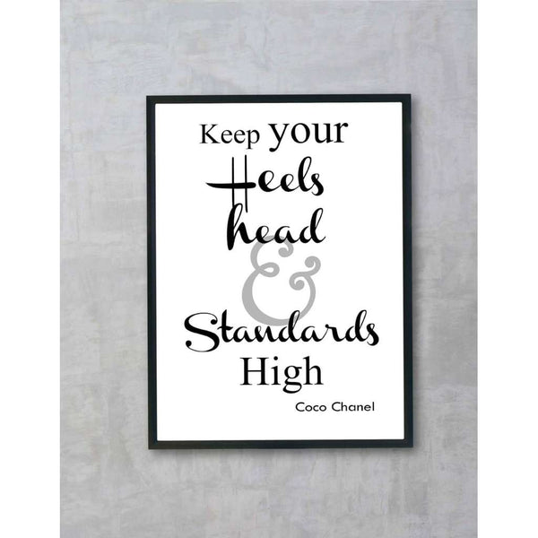 Heels Head & Standards High, by Susan Kerian Fashion Illustrator. Australian Art Prints. Green Door Decor.  www.greendoordecor.com.au