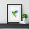 Framed - Hummingbird Print by Earthdrawn Studio. Australian Art Prints and Homewares. Green Door Decor. www.greendoordecor.com.au