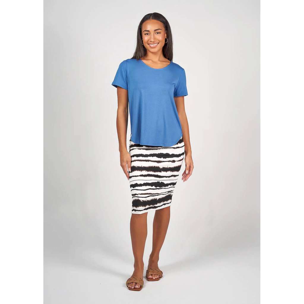 Janis Bamboo Tee Ocean Blue1