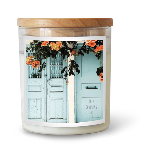 Keep Choosing Joy | Candle by The Commonfolk Candle. Australian Art Prints and Homewares. Green Door Decor. www.greendoordecor.com.au