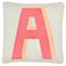 Letter A Mini Knit Cushion by Castle and Things. Australian Art Prints and Homewares. Green Door Decor. www.greendoordecor.com.au