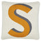 Letter S Mini Knit Cushion by Castle and Things. Australian Art Prints and Homewares. Green Door Decor. www.greendoordecor.com.au