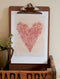 Heart in Red Print - unframed - by Paula Mills Art. Australian Art Prints. Green Door Decor. www.greendoordecor.com.au