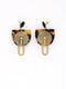 Majesty Earrings Black/Tortoise by Middle Child Jewellery. Australian Art Prints and Homewares. Green Door Decor. www.greendoordecor.com.au