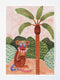 Mekhi the Monkey Fine Art Print - unframed - by Karina Jambrak. Australian Art Prints. Green Door Decor. www.greendoordecor.com.au