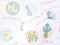 Baby Milestone Cards - Cactus & Llama 6, by Cassie Zaccardo. Australian Art Prints. Green Door Decor. www.greendoordecor.com.au
