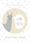 Baby Milestone Cards - Cactus & Llama 7, by Cassie Zaccardo. Australian Art Prints. Green Door Decor. www.greendoordecor.com.au