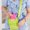 Mini Go! Crossbody Bag | Neon Yellow by Bon Maxie. Australian Art Prints and Homewares. Green Door Decor. www.greendoordecor.com.au