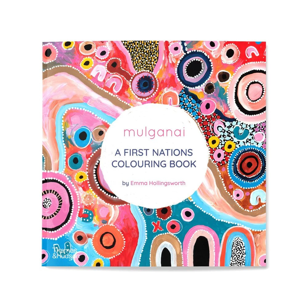 Mulganai | A First Nations Colouring Book by Emma Hollingsworth. Australian Art Prints and Homewares. Green Door Decor. www.greendoordecor.com.au